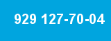 929 127-70-04 929 127-70-04